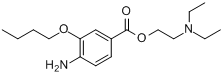 丁氧卡因;奥布卡因;丁氧普鲁卡因;4-氨基-3-丁氧基苯甲酸二乙基氨基乙基酯分子式结构图